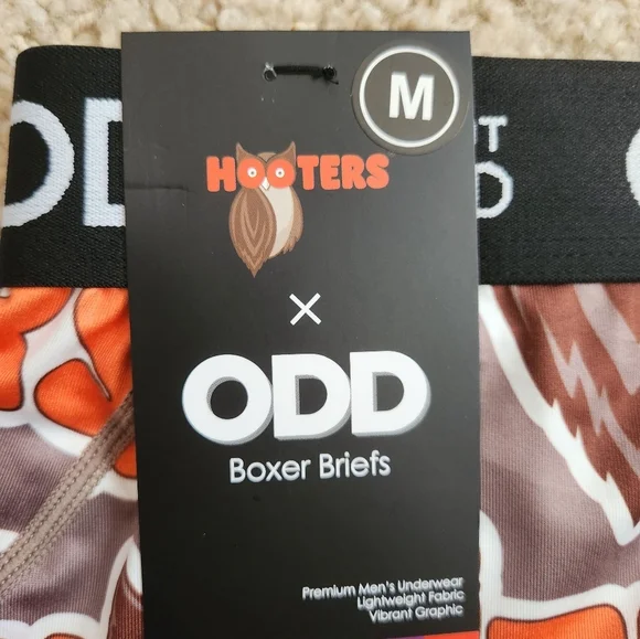 NWT MENS STAND OUT BE ODD‎ HOOTERS BOXER BRIEF SIZE M - Picture 3 of 4
